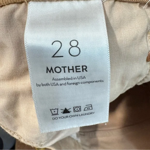 Mother the Tomcat ankle cords brown Straight-Leg Pants size 28 with inseam 26” - Picture 6 of 12